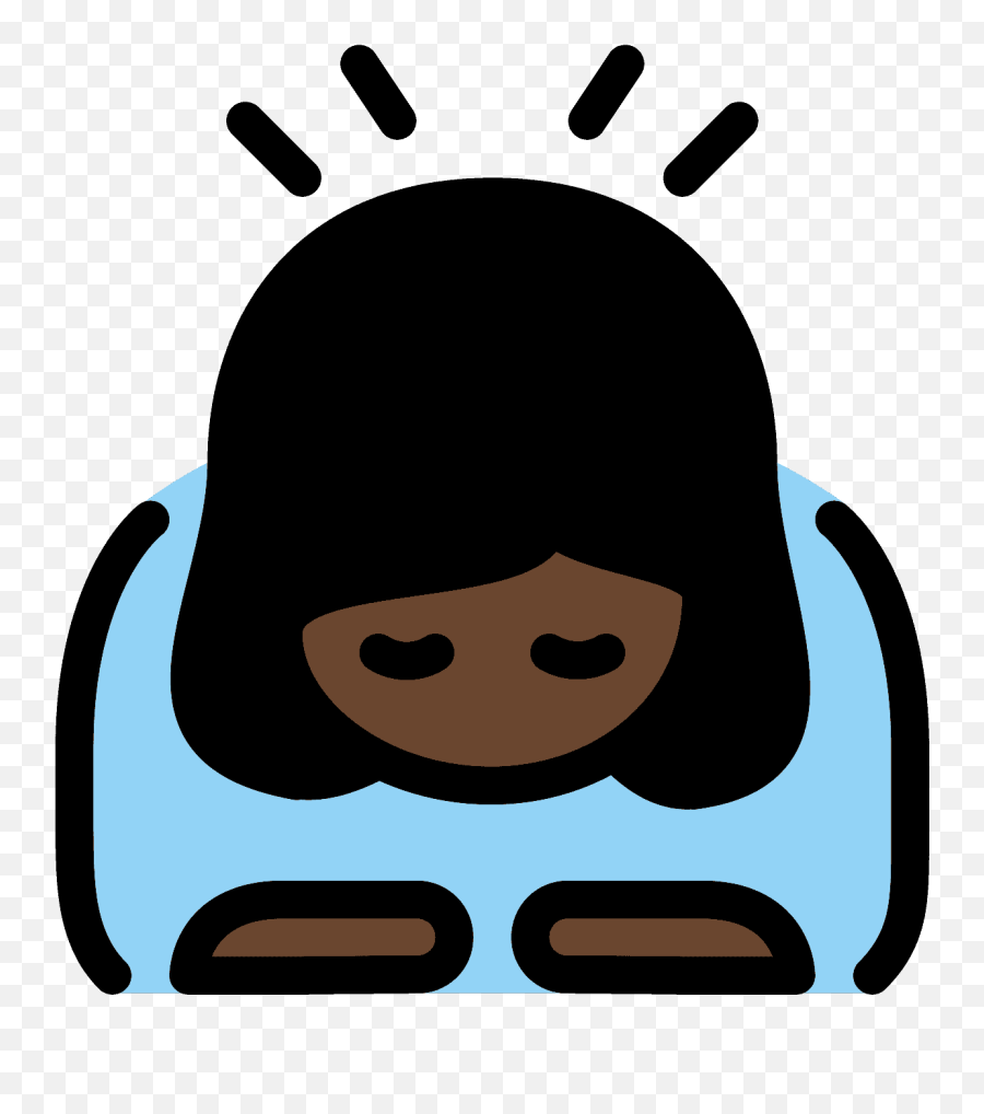 Woman Bowing Emoji Clipart,Black Man Shrug Emoji