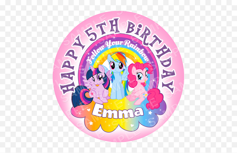 Pinkie Pie Archives - Page 2 Of 2 Edible Cake Toppers My Little Pony Circle Cake Emoji,Pinkie Pie Emoji