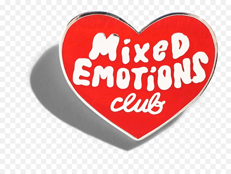 Mixed Emotions Club Pin - Language Emoji,Wear Your Emotions On Your Sleeve