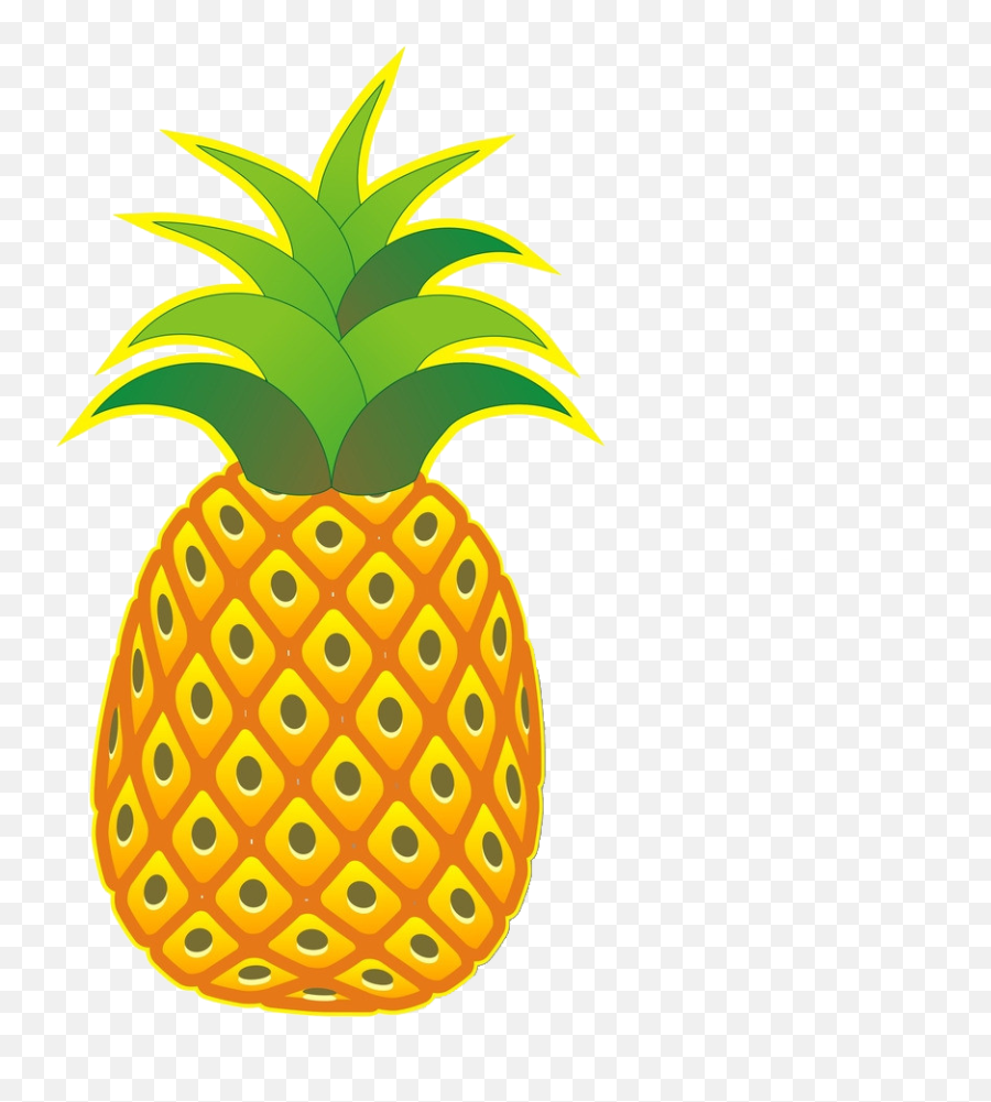 Pineapple Png File - Pineapple Cartoon No Background Clipart Cartoon Picture Of A Pineapple Emoji,Pineapple Emoji