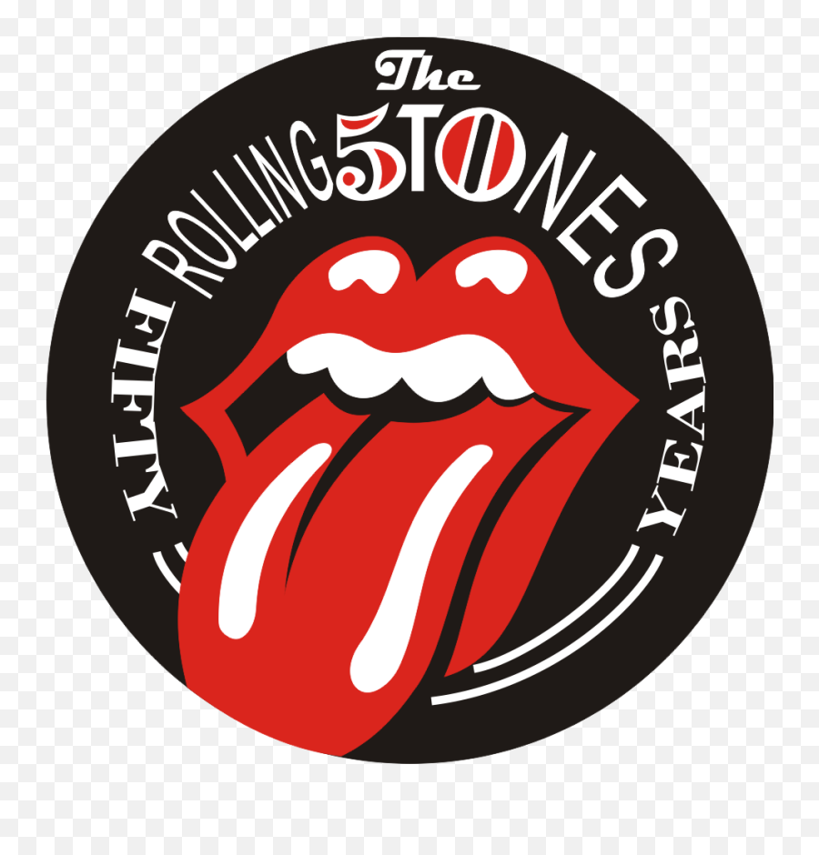 Download Rolling Stones Tongue Logo - Rolling Stones Fifty Warren Street Tube Station Emoji,Rolled Tongue Emoji