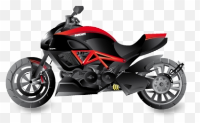 Ducati Diavel Motorcycle Vector Free Vector - Sports Bike Png Free Vector Emoji,Free Motorcycle Emoji
