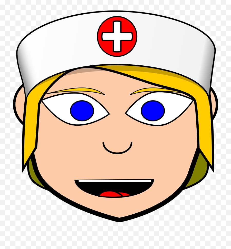 Nurse Face Cartoon Woman Clip - Clip Art Emoji,Nursing Emoji Face