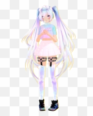 Mmd Pastel Miku Transparent Png Image - 3d Anime Transparent Emoji,Mmd Poses Emotions