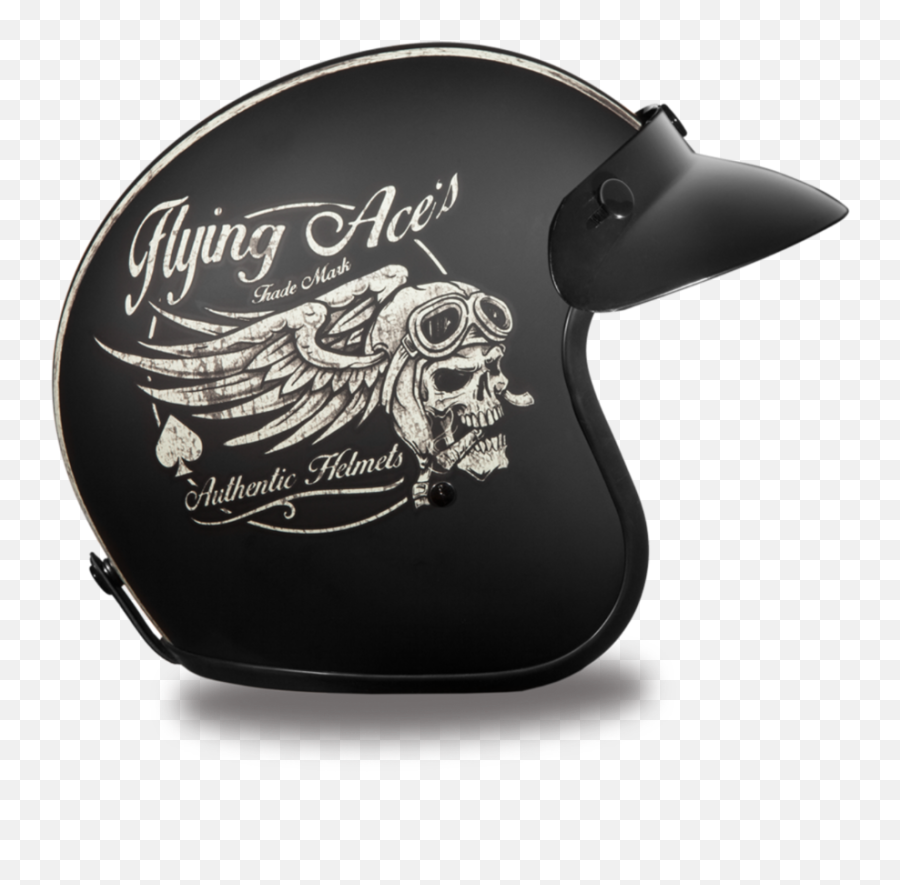 New Skull Motorcycle Helmets 2021 - Daytona Helmets Daytona Cruiser W Flying Aces Emoji,Tskull Emoticon