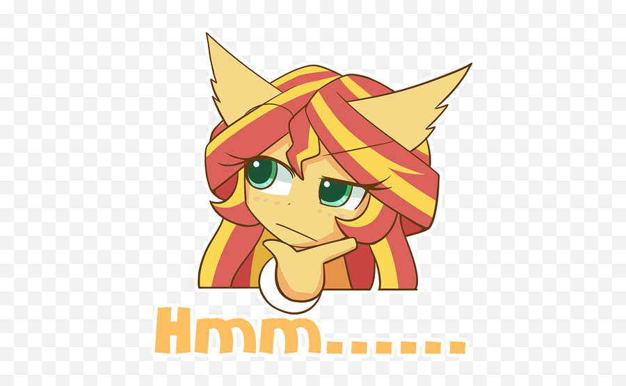 Howxu Sunset Shimmer - Fictional Character Emoji,Sunset Emoji