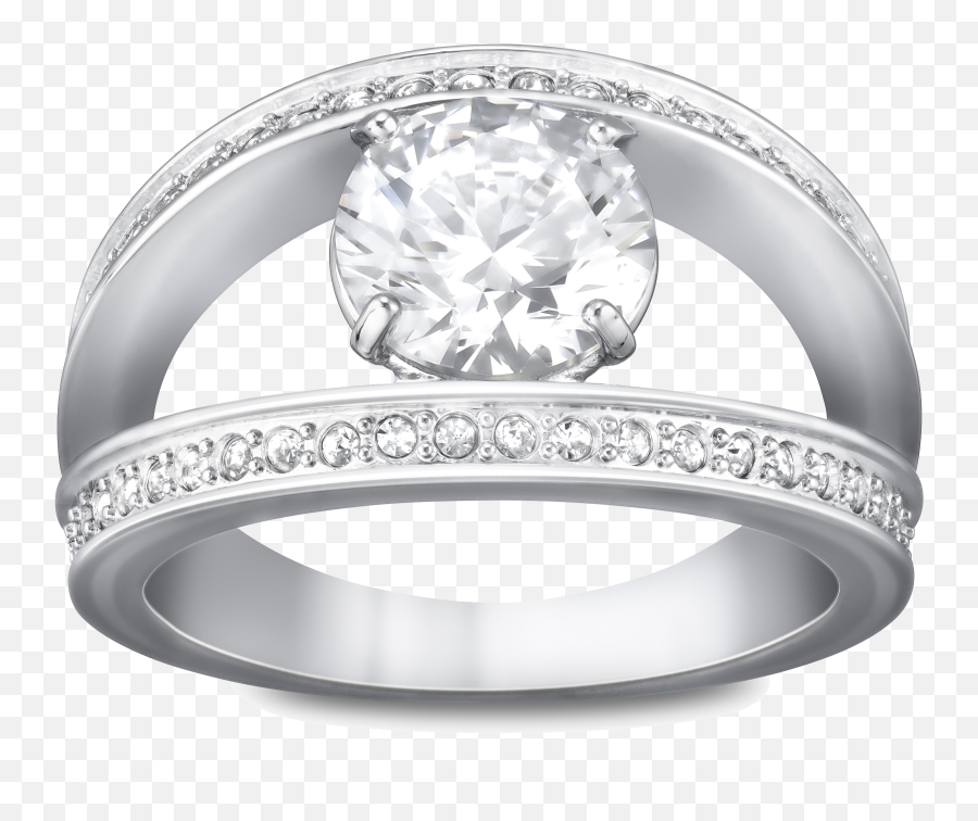 Wedding Ring Silver Png Download - 500500 Free Swarovski White Cry Ring Emoji,Emoji Jeweled Ring