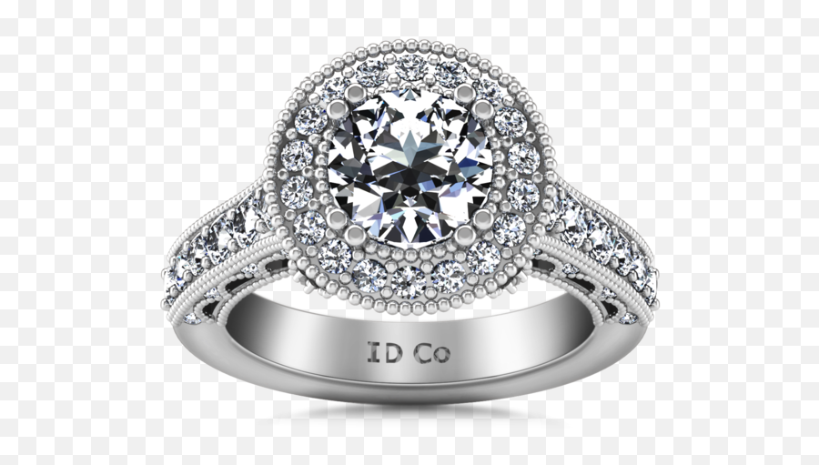 White Gold Engagement Ring - Engagement Ring Emoji,Emotion Ring White