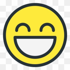 Smiley - Funny Faces By Sagar Unagar Wide Grin Emoji,Emoticon For Fun