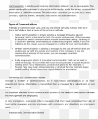 Doc The Working Of A Communication Channel Sachin Bhagat - Document Emoji,Bulletin Board Wriitn Template Emotions