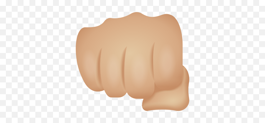 Oncoming Fist Medium Light Skin Tone Icon - Fist Emoji,Emoji With Fist