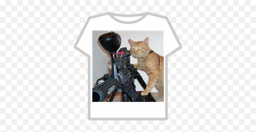 Epic Sniper Kitty - Paintball Marker Emoji,Sniper Emoticon Cat