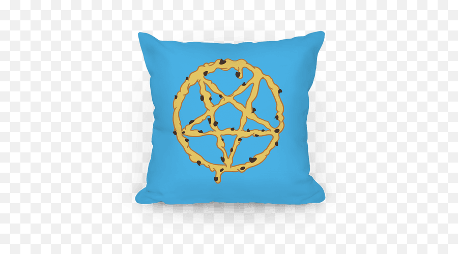 Cookie Dough Pentagram Pillows - Valentine Definition Emoji,Pentagram Emoticon -evil Facebook