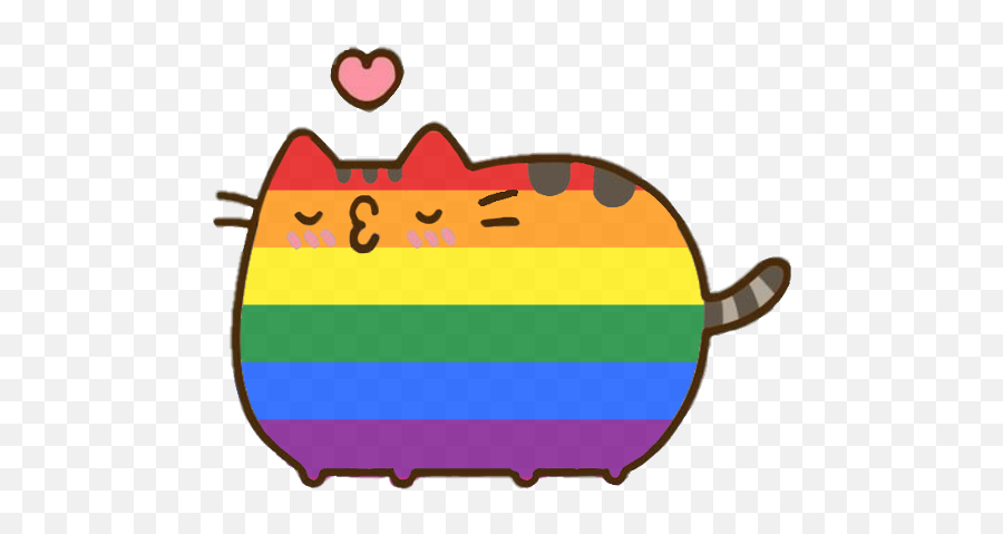 Wall Decals U0026 Stickers Rainbow Cat Sticker Vinyl Cute - Pusheen Lgbt Emoji,Cat Pride Emojis