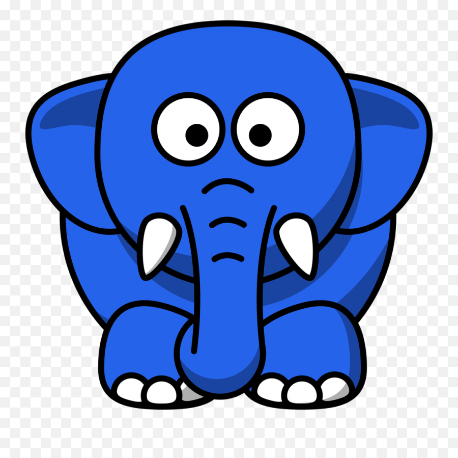 Dont Think Of A Blue Elephant - Clipart Elephant Emoji,Elephants + Emotions + Happiness