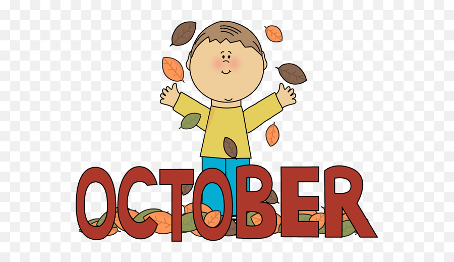 October Clipart - Clipartsco October Months Of The Year Clipart Emoji,2 Carots Emoticon