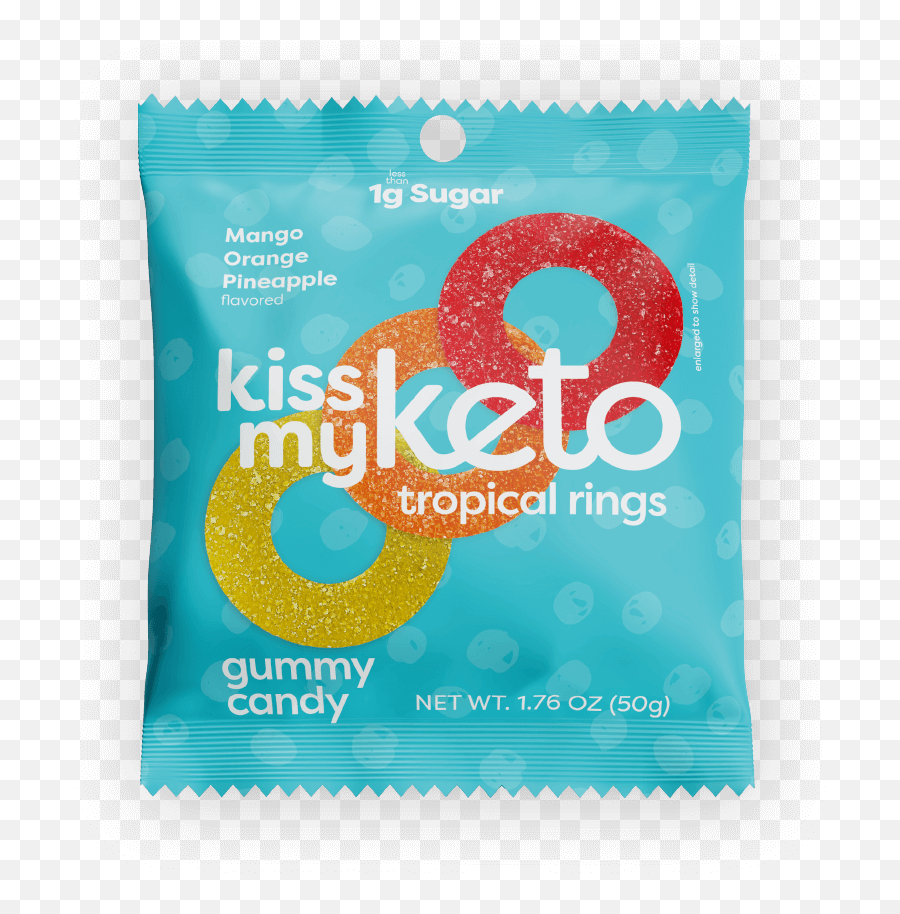 Kiss My Keto Gummies Tropical Rings U2014 Keto Candy Gummies - Dot Emoji,Hillaryu Clinton Emoticon Steam
