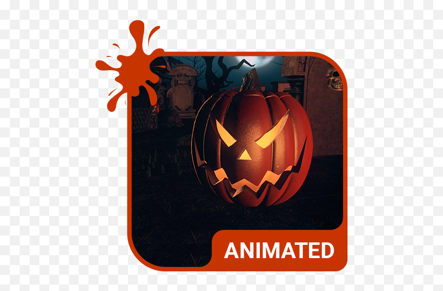 Spooky Ride Animated Keyboard Live Wallpaper - Apps On Emoji,Jack O Lantern Animated Emoticons