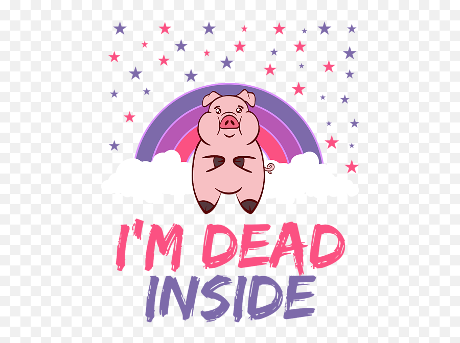 Pig Im Dead Inside Depression Kills Raise Awareness Tshirt Design Help Heal Comfort Talk Chat Free Iphone 12 Case Emoji,Cute Piggy Text Emoticon