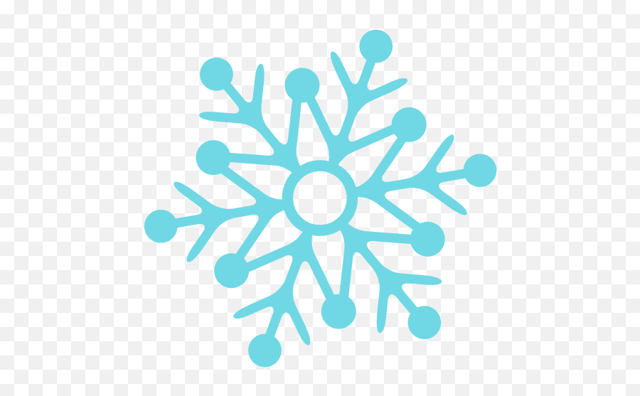 Snowflake Icon Flat Christmas Iconset Psdblast - Clipart Snowflake Png Emoji,Snowflake Emoji Png