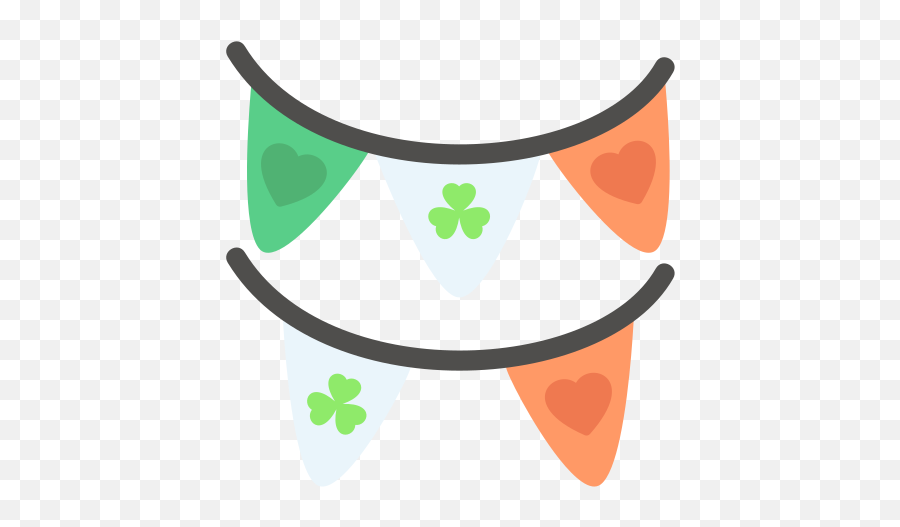 St Patricks Day Garlands Clover Irish Ireland Free Emoji,Clover Emoticons For Facebook