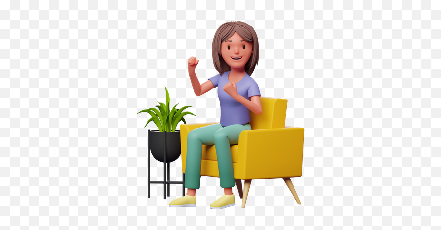 Woman Sitting 3d Illustrations Designs Images Vectors Hd Emoji,Girl And Brush Emoji