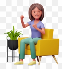 Woman Sitting 3d Illustrations Designs Images Vectors Hd Emoji,Girl And Brush Emoji