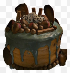 Birthdaycake Chocolate 21st Sticker - German Chocolate Cake Emoji,Homemade Emoji Cake