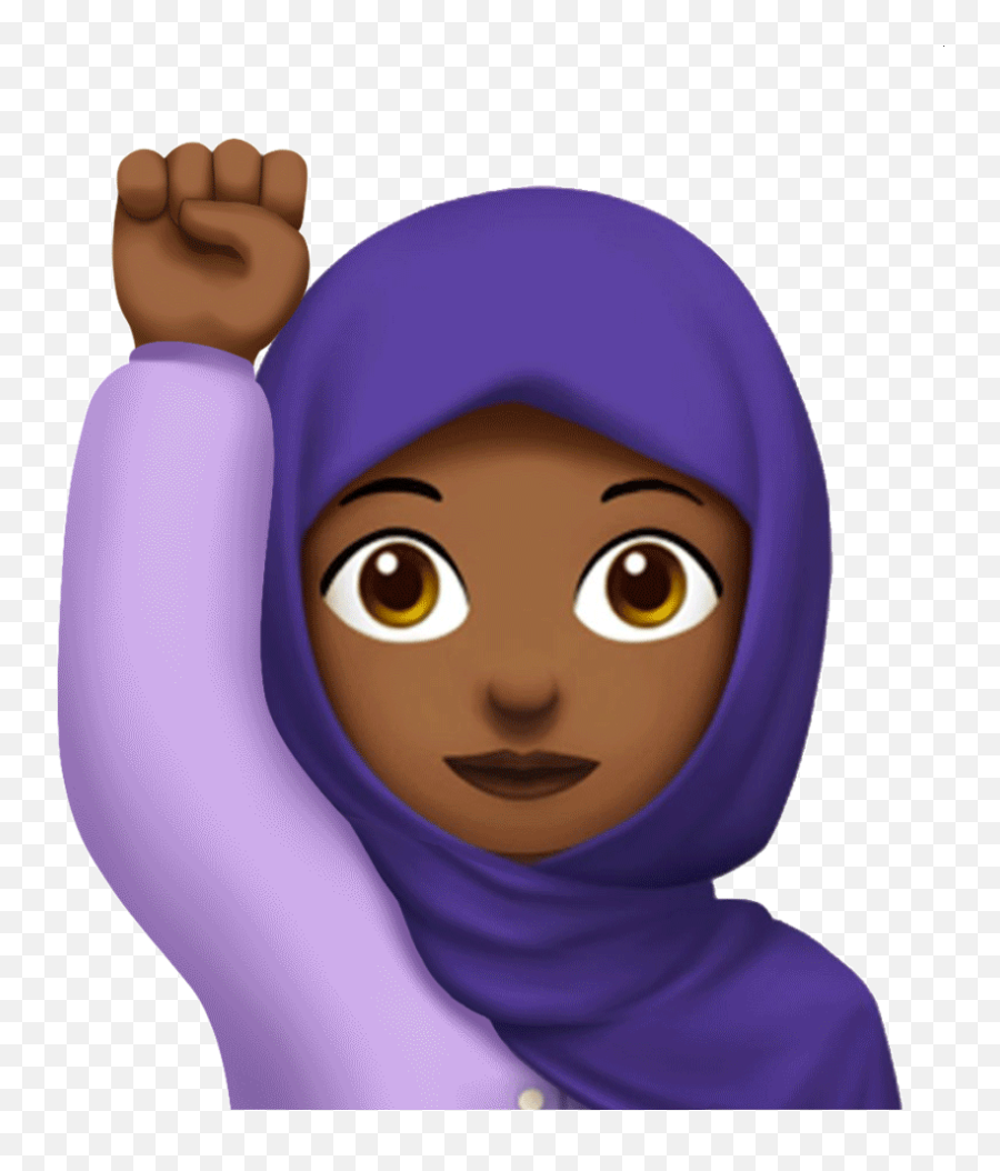Hijab Emoji Stickers For Android Ios - Hijab Cartoon Black Girl,Black Girl Emoji