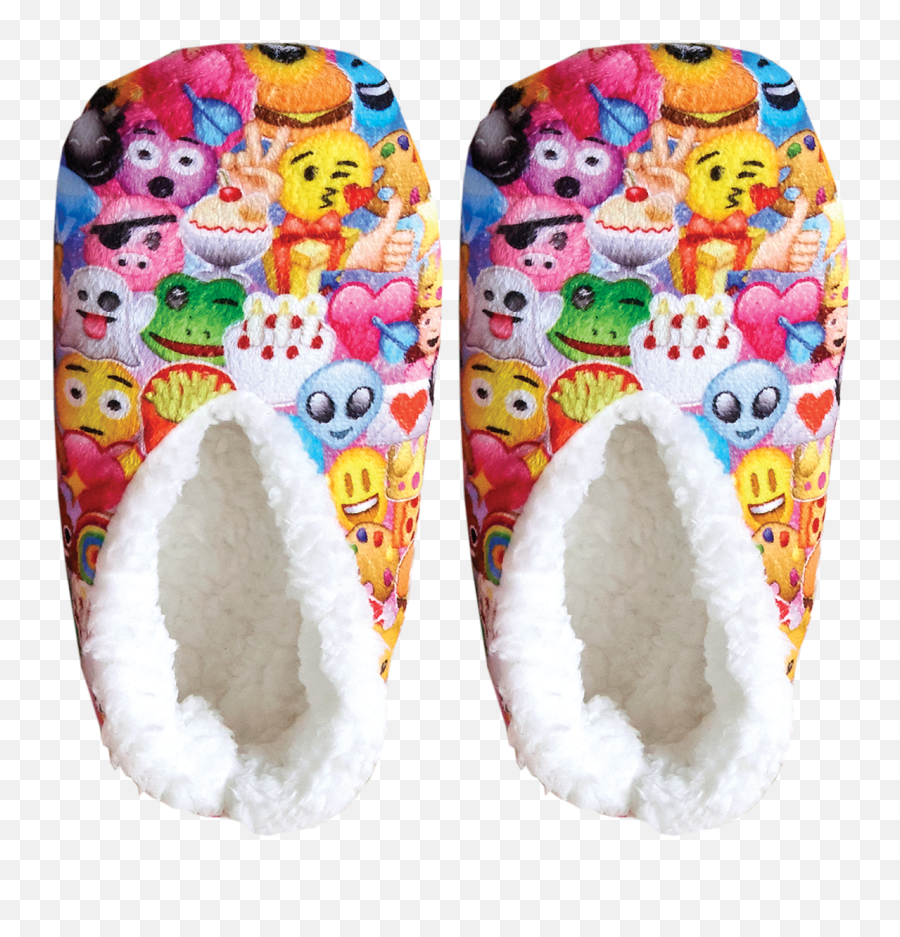 Soft Fleece Slippers With Sherpa Lining - For Teen Emoji,Emoji Dress For Kids