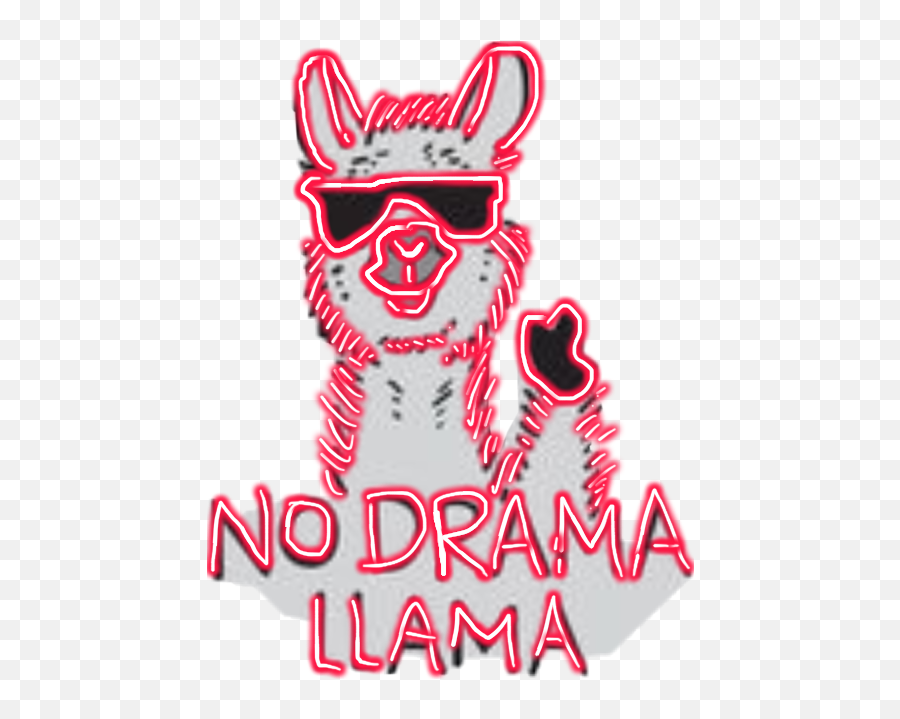 Nodramalama Sticker - Automotive Decal Emoji,Drama Llama Emoji