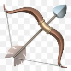 Emoji Emoticon Iphone Sticker - Bow And Arrow Emoji Png,Bow Emoji