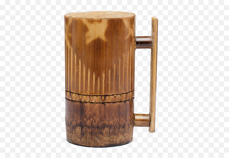 Bamboo Beer Mug Polished - Solid Emoji,Beer Mug Emoji Png