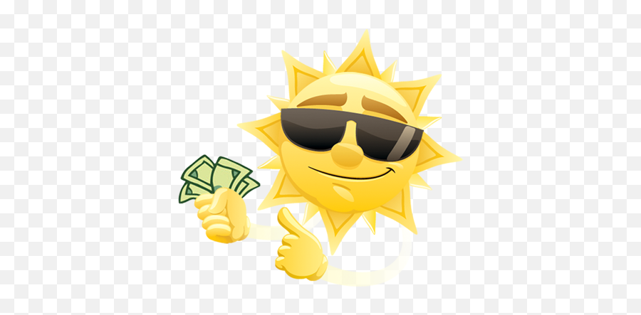 Profit - Sunshine Money Emoji,Sending Energy Emoticon
