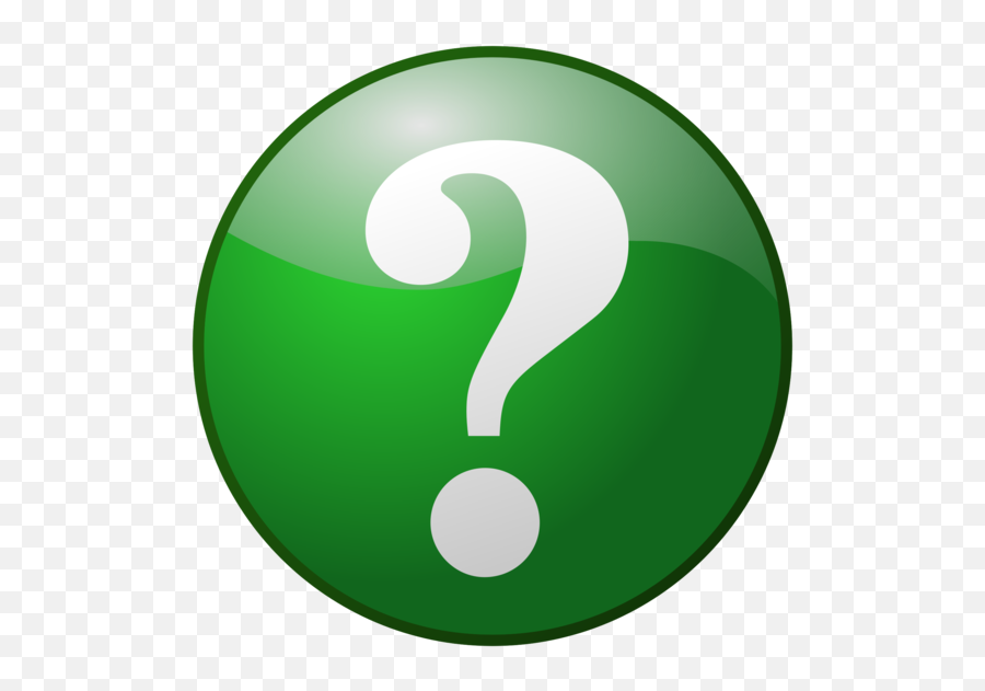 Ballsymbolnumber Png Clipart - Royalty Free Svg Png Green Question Mark Icon Emoji,Check Mark Emoji
