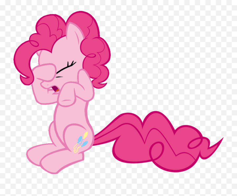 Artist Kuren Earth Pony Eyes Closed - Pinkie Pie Face Hoof Girly Emoji,Pinkie Pie Emoji
