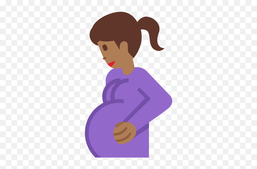 Medium - Meaning Emoji,Black Pregnant Emoji