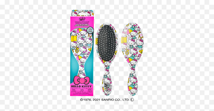 Hello Kitty Hairbrushes Ensure Your - Wet Brush Hello Kitty Emoji,Hello Kitty Emoji Outfit