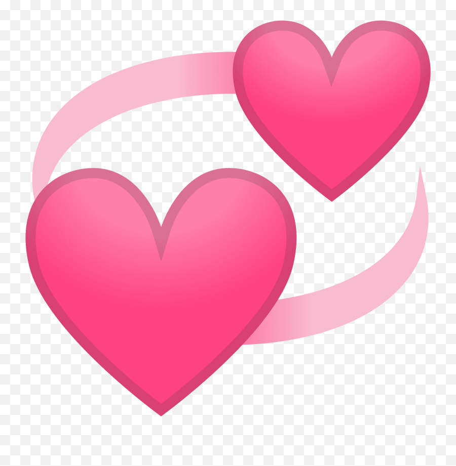 Revolving Hearts Emoji Clipart Free Download Transparent - Revolving Pink Heart Emoji,Red Heart Emoji