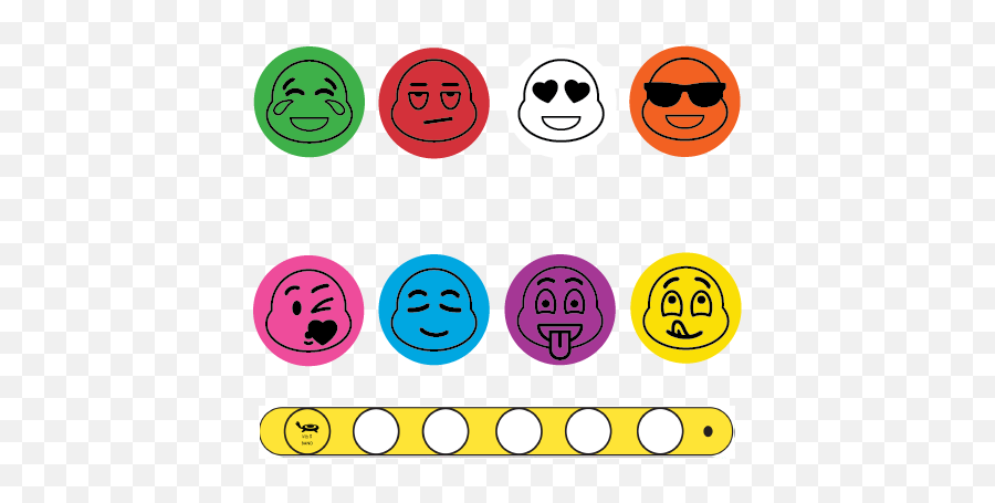 Emoji Faces Bracelet System - Emoji Faces,Emoji Faces Text