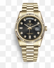 Cuban Link Chains Fully Iced Out - Rolex Day Date 36 White Gold Black Dial Emoji,Cuban Emoji