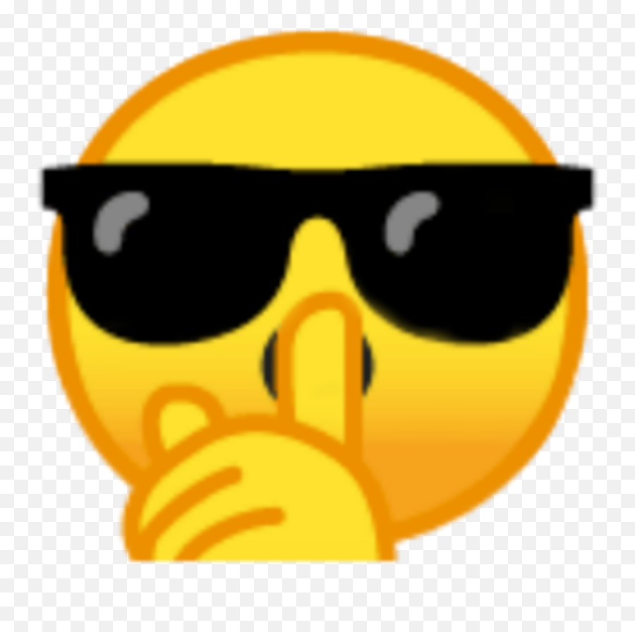 Shhh Sticker By Sponge - Sunglasses Emoji Png,Sponge Emoji