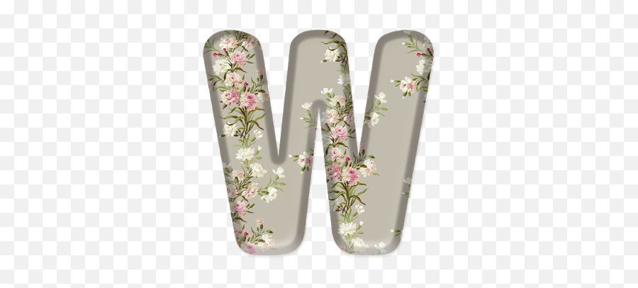 Alfabeto Decorativo Png Flores In 2020 - Girly Emoji,Emoticon De Chancla