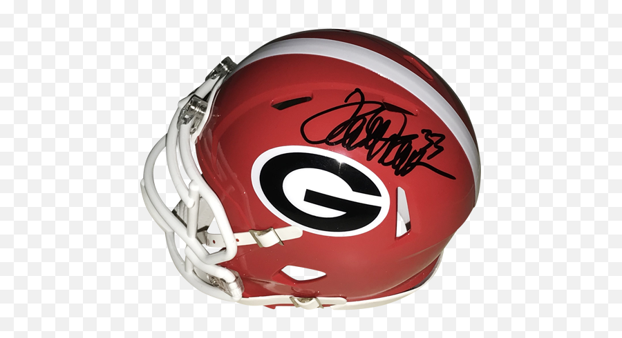 Terrell Davis Autographed Georgia Emoji,Gators Emoticon Georgia Bulldogs