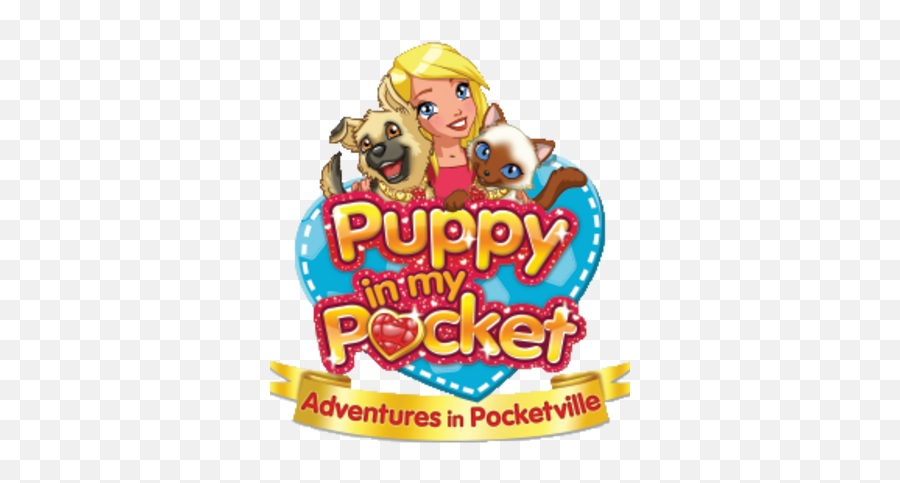 Adventures In - Pocketville Puppy In My Pocket Emoji,Emoticon Long Blonde Haired Girl With Beagle Dog