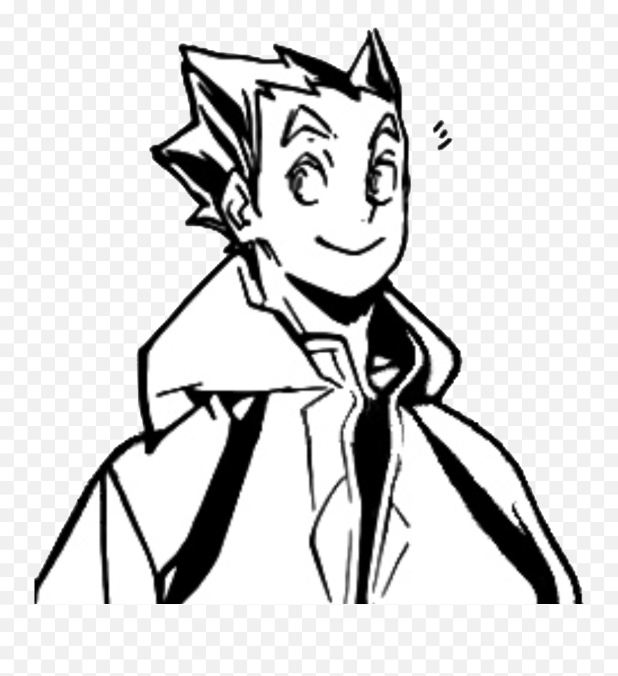 Pin - Bokuto Manga Cute Emoji,No Emotion Anime Male Monochrome