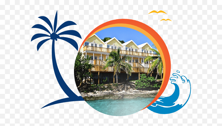 Bluff House Beach Resort U0026 Marina Green Turtle Island Bahamas - Palm Trees Emoji,House & Garden Emoji