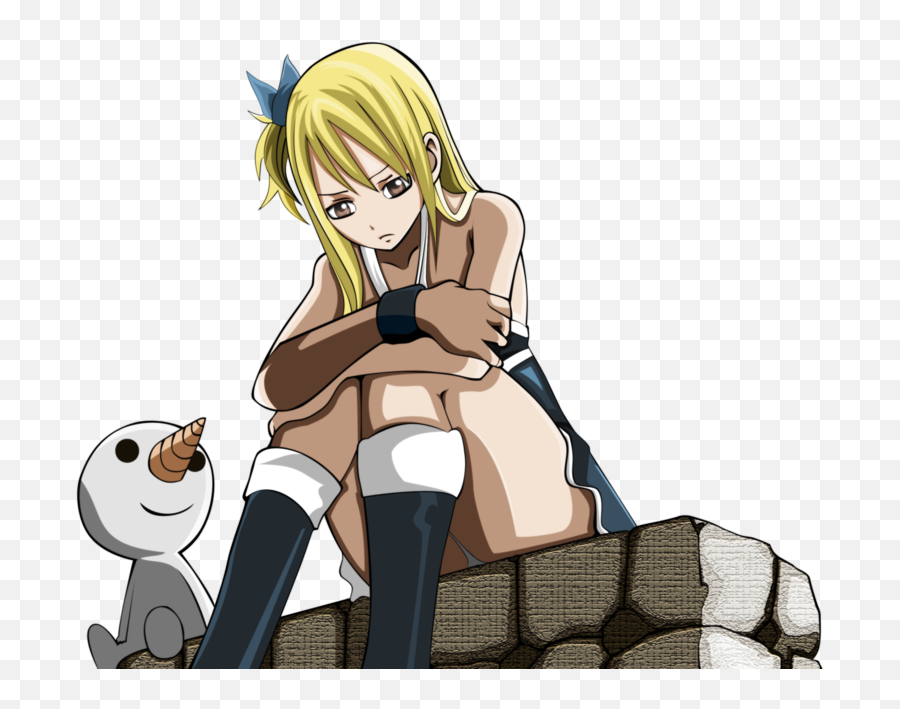 Download Lucy Heartfilia Sad Png - Lucy Heartfilia Sad Png Emoji,Before Emojis There Was Lucy