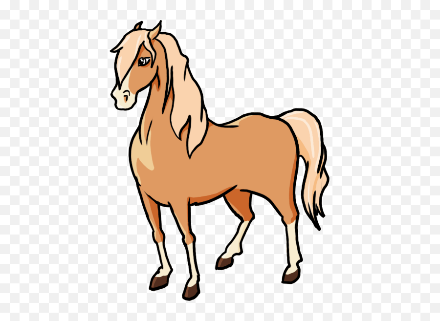 Cartoon Drawing Of Horse - Horse Drawing Png Emoji,Animated Super Horse Emoticon